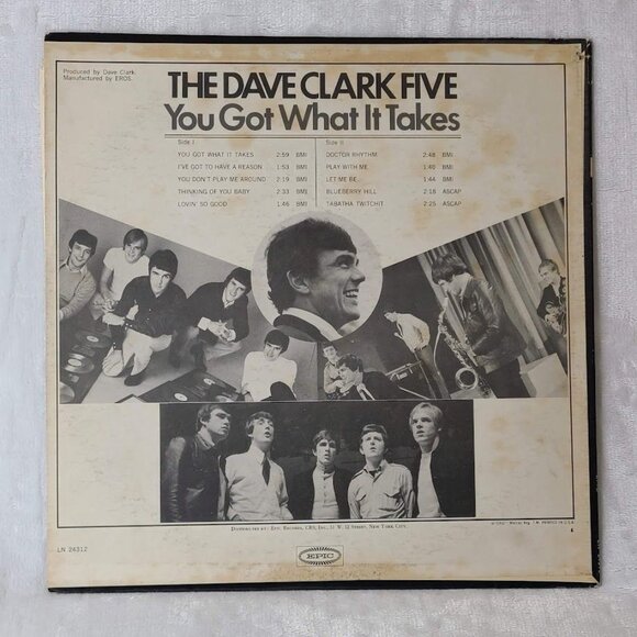 The Dave Clark Five – You Got What It Takes Vinyl LP Album 1967 Epic LN 24312 - Picture 8 of 10
